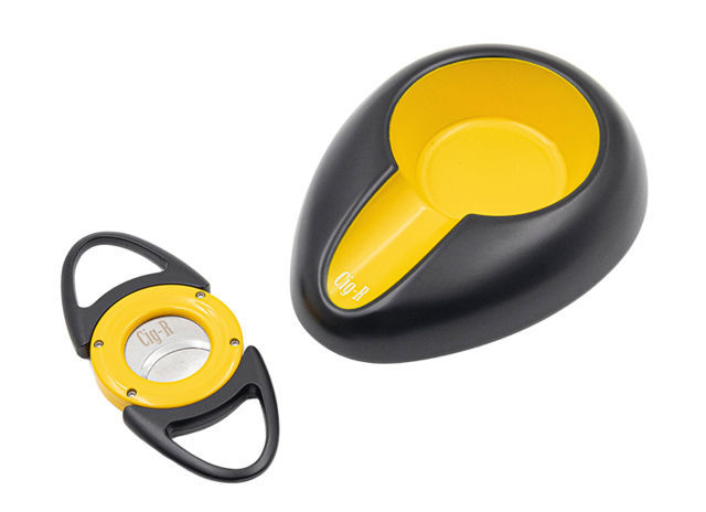 Cigar Cutters  Cig-R COF-02 Cigar set - Yellow