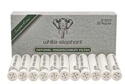 Consommables  Lot 20 boites de 20 filtres WHITE ELEPHANT Ecume FEC20 - 9mm