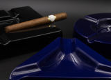 Ashtray 4-Cigar Ashtray Cig-R Ceramic CC611 - Cobalt Blue