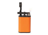 Briquets Pipe Briquet CHACOM X TSUBOTA - CC106 Gainé cuir orange