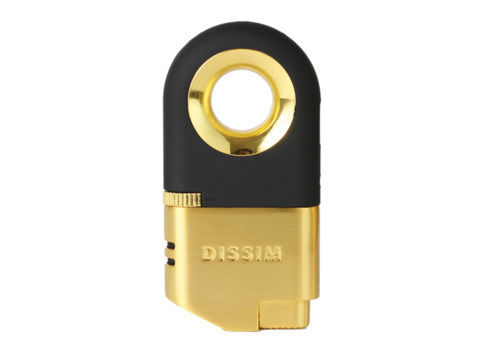 Cigar Lighters Briquet DISSIM 2 Torches - Doré