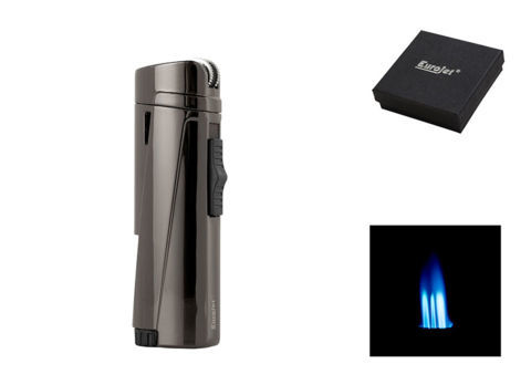 Briquets Cigare Briquet EUROJET 3 Torches A251021- Gun foncé brillant