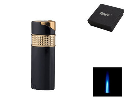 Briquets Cigare Briquet EUROJET "Lady" 1 Torche A250011 - Noir & Doré