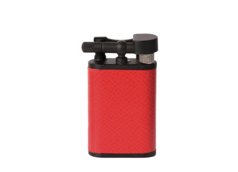 Briquets Pipe Briquet pipe CHACOM X TSUBOTA - CC106 Gainé cuir rouge