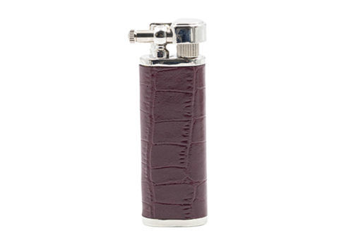 Briquets Pipe Briquet TSUBOTA Pearl TS-36927 - Gainé cuir Brun