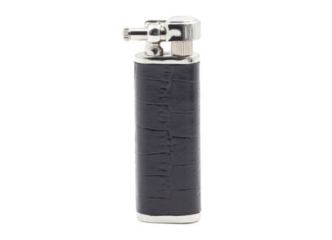 Flamme Souple Briquet TSUBOTA Pearl TS-36927 - Gainé cuir Noir