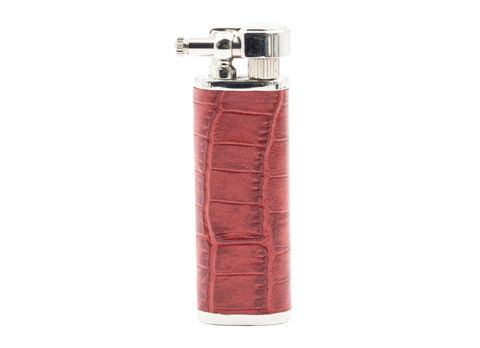 Flamme Souple Briquet TSUBOTA Pearl TS-36927 - Gainé cuir Rouge