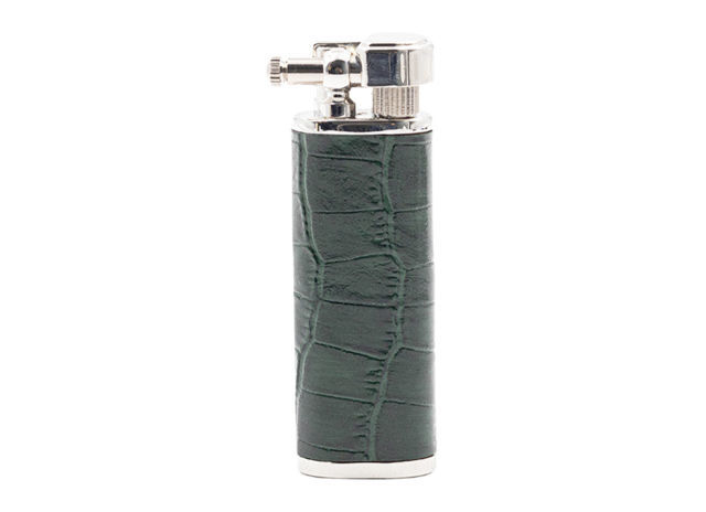 Briquets Pipe Briquet TSUBOTA Pearl TS-36927 - Gainé cuir Vert