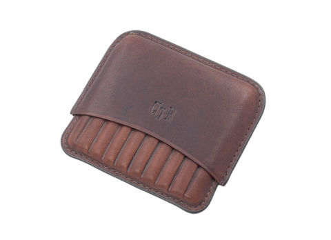 Cigar cases Cigarillos case Cig-R CC1066 vintage brown