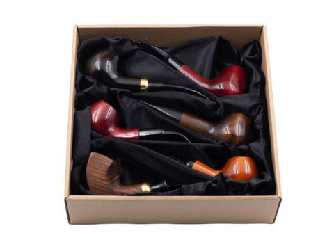 Coffret 6 pipes en bois de Poirier Coffret 6 pipes BRÓG en bois de poirier