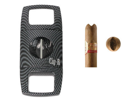 Coupe-Cigares Coupe Cigare V-cut Cig-R - C005 Carbone