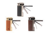 Pipe Lighters Display of 7 FARO Pipe Lighters TAB24119 - Black/Brown/Gold wrapped