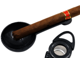 Coupe-Cigares Ensemble coupe-cigare et cendrier Cig-R - COF-04 Carbone