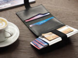 FLOUZZ Card holders FLOUZZ Card Holder RFID System FL1717 - Black Leather