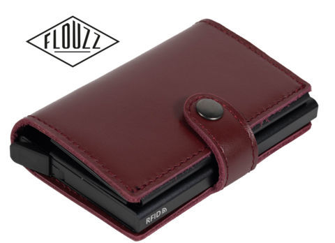 FLOUZZ Card holders FLOUZZ Cardholder RFID System FL1455 - Burgundy Leather