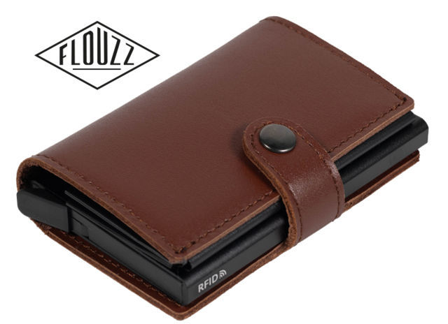 FLOUZZ Card holders FLOUZZ Cardholder RFID System FL1455 - Havana Leather