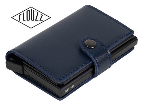 FLOUZZ Card holders FLOUZZ Cardholder RFID System FL1455 - Navy Leather