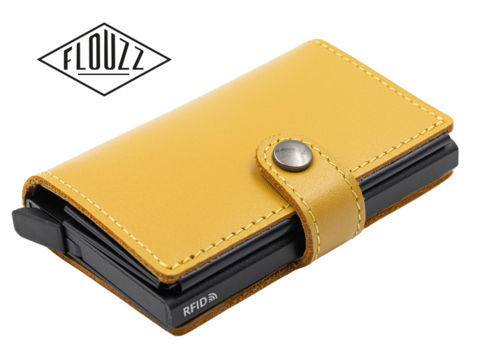 FLOUZZ Card holders FLOUZZ Cardholder RFID System FL1455 - Yellow Leather