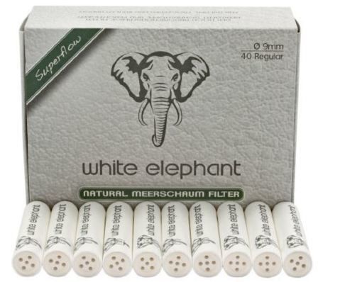 Consommables Lot 10 boites de 40 filtres WHITE ELEPHANT Ecume FEC10 - 9mm