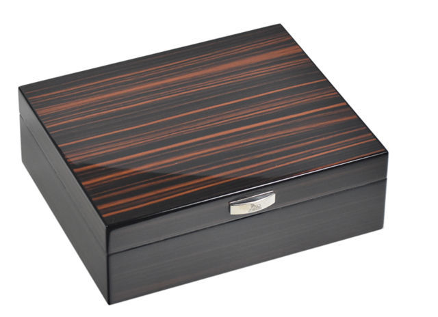 Humidor LUQW202.3 Ebony wood Cigar Humidor - 40 Cigars