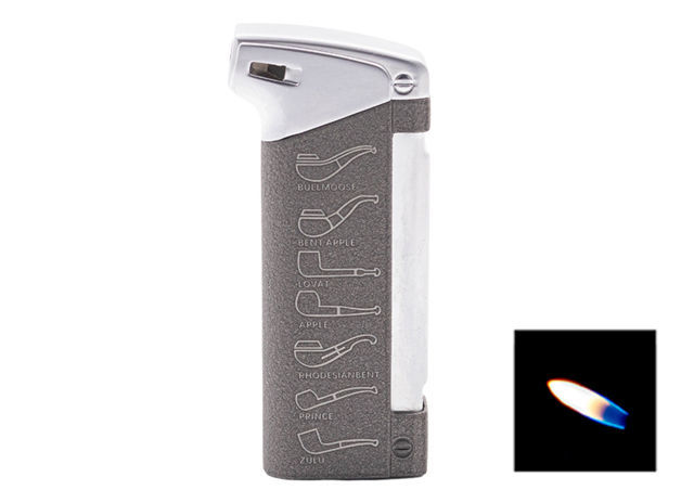 Pipe Lighters Pipe Lighter FARO "Shape Chart" Satin/Cracked Gray - TAB24129