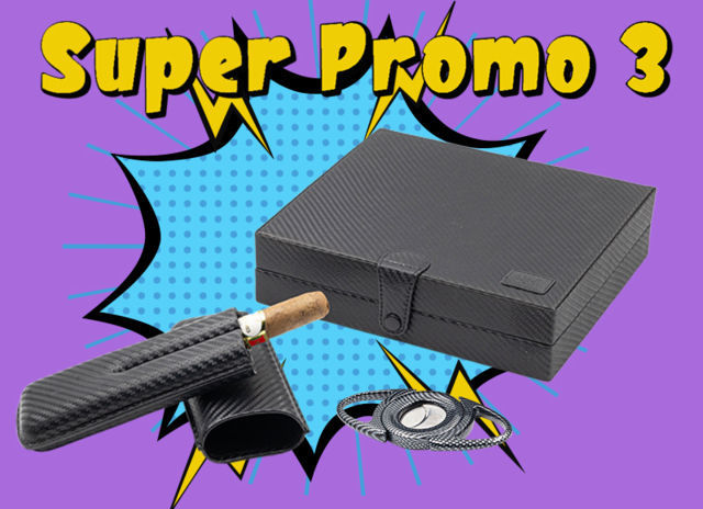 PROMOTIONS PROMOTIONAL OFFER: Carbon-Fiber Equipped Humidor Set