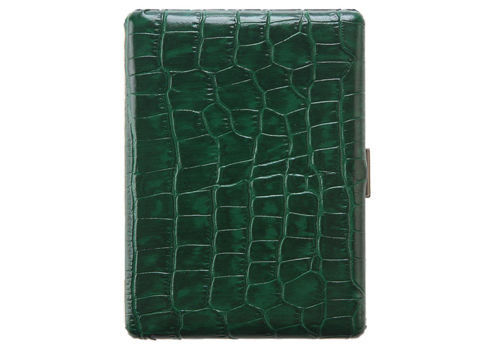 Cigarette Cases TSUBOTA PEARL Cigarette Case - Green Leather