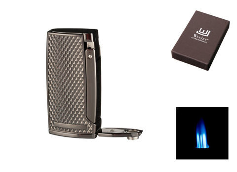 Cigar Lighters WINJET Lighter 3 Jet + Cigar Punch A224112 - Gun Guilloche